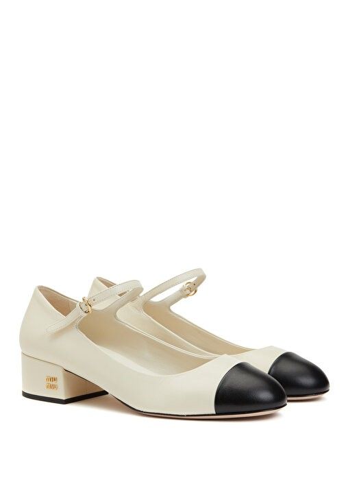Two-Tone Mary Jane Flats